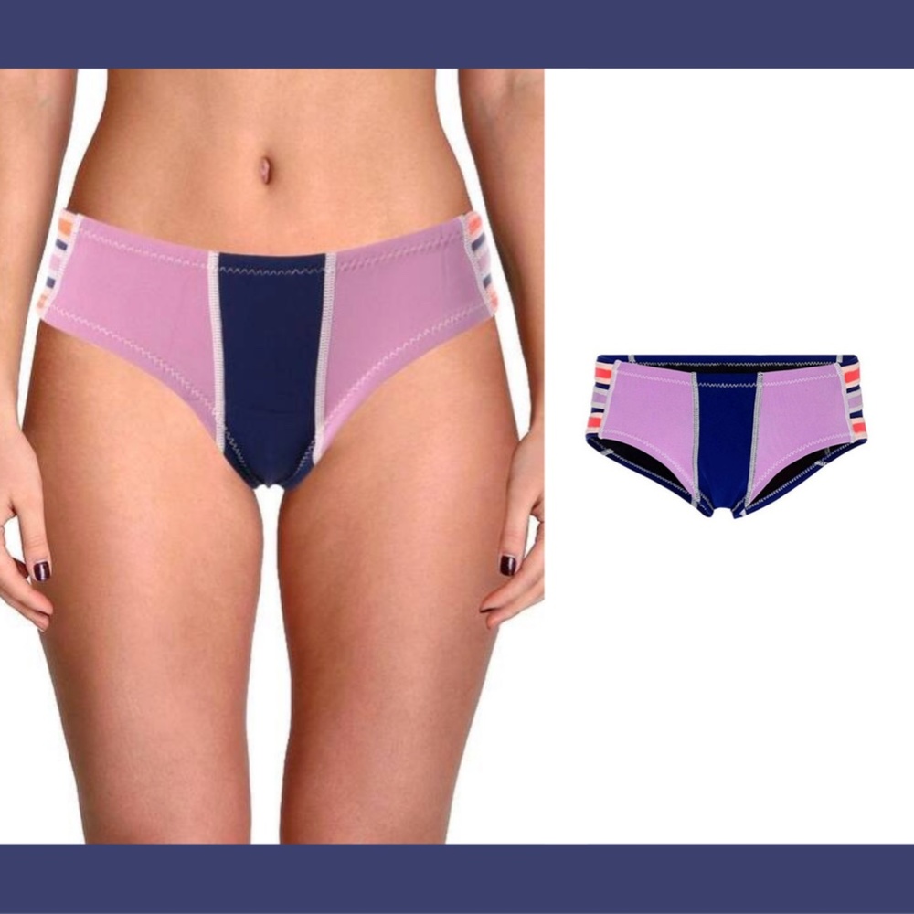 NEW Cynthia Rowley Colorblock‎ Bikini Bottom MEDIUM